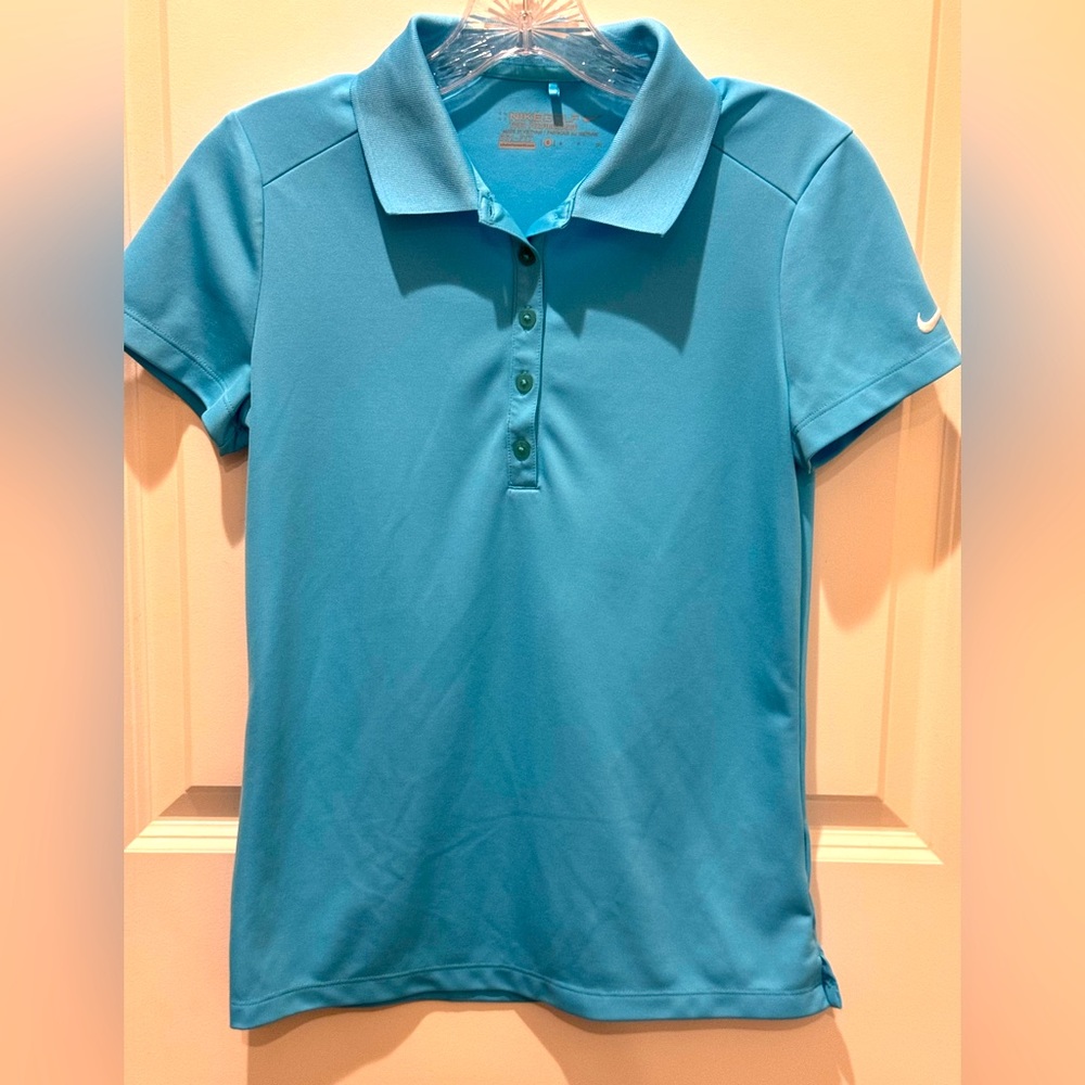 NikeGolf Tour Performance Women's Size Small Polo turquoise